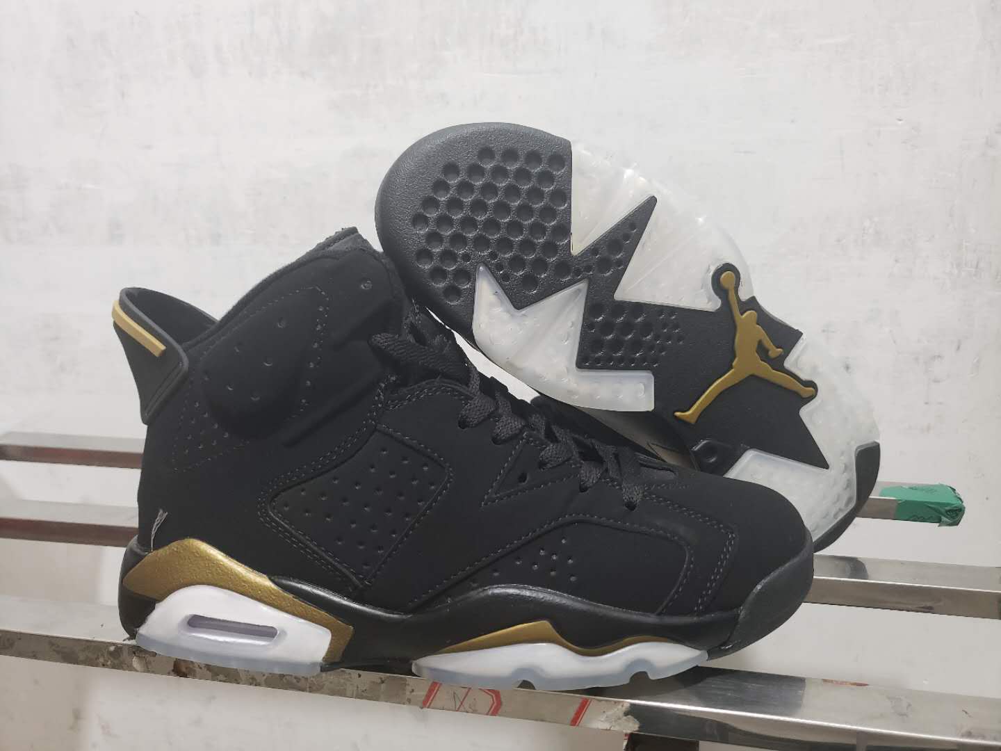 2019 Air Jordan 6 Retro Black Gold Shoes